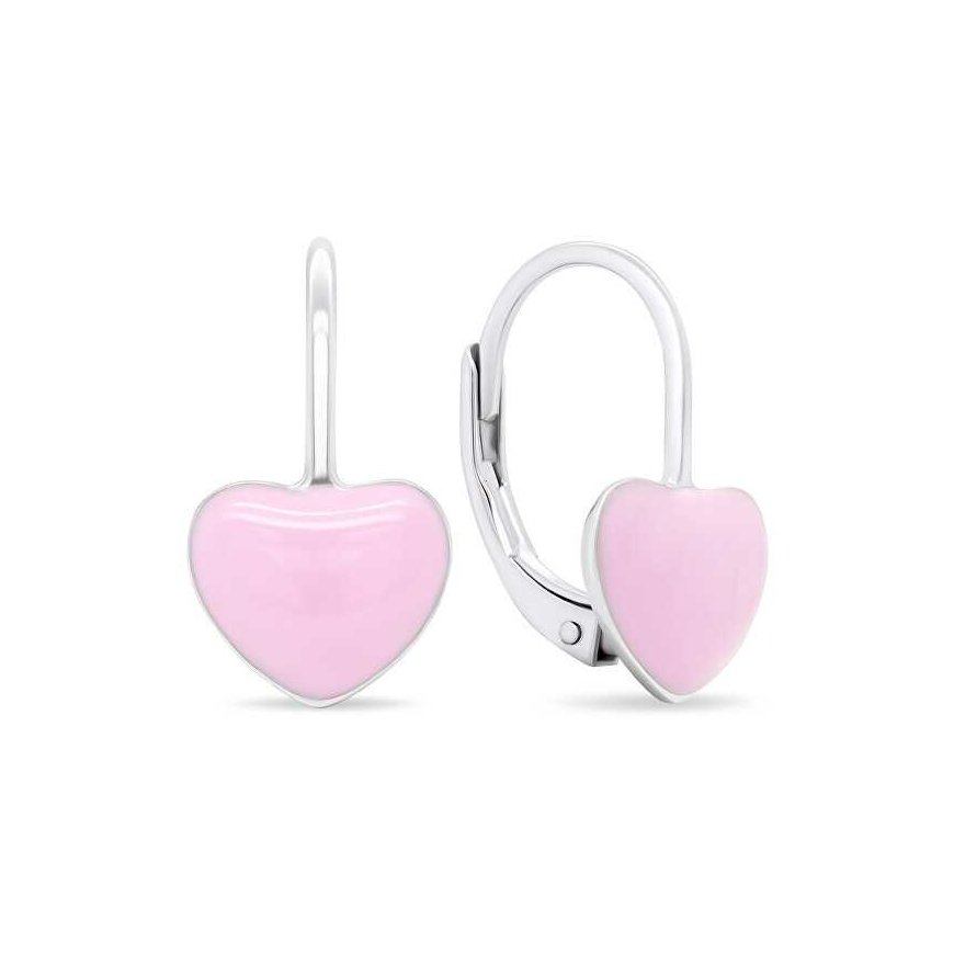 Brilio Silver Beautiful silver earrings Heart EA445WP