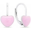 Brilio Silver Beautiful silver earrings Heart EA445WP Brilio Silver Beautiful silver earrings Heart EA445WP