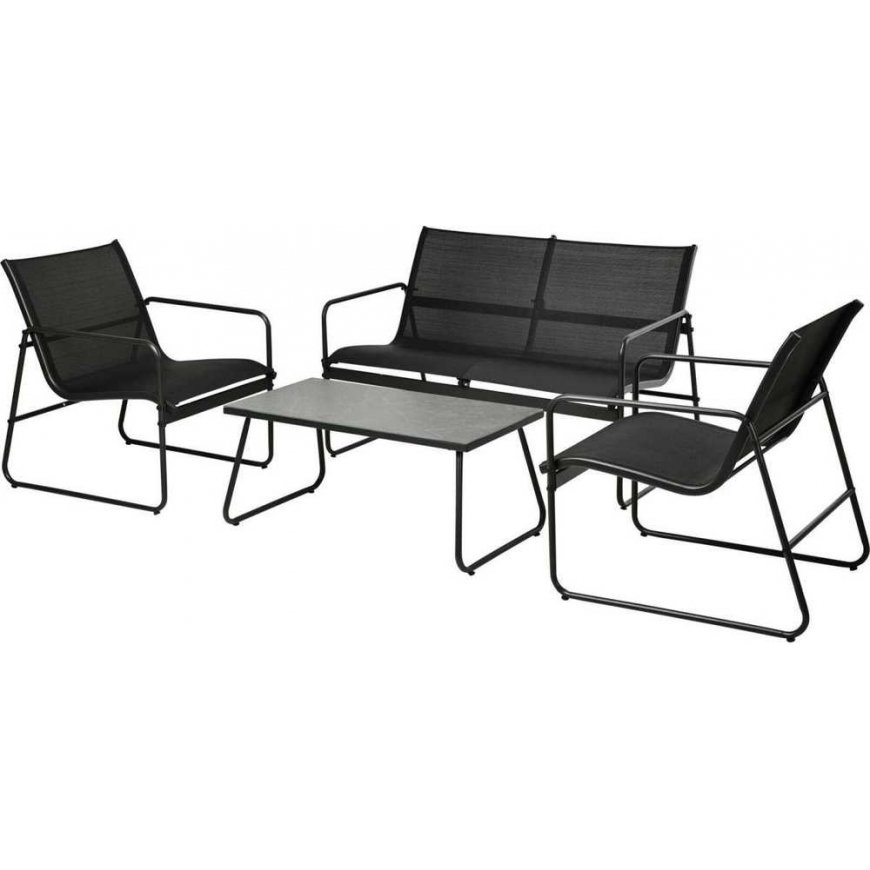ProGarden 4-Piece Outdoor Furniture Set BLACK GARDEN FURNITURE COLLECTION