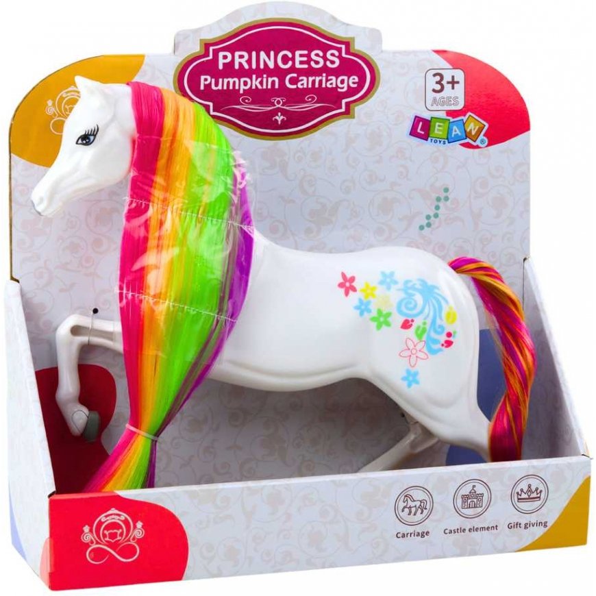 Lean Toys Fairy Tale Pony with Rainbow Colored Mane – 4