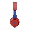 JBL JR310 Laisvų rankų įranga Vielinis Su lankeliu Muzika Raudona