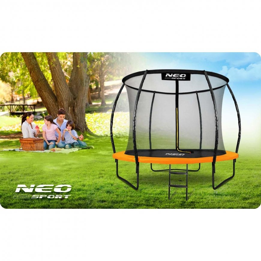 Profilēts dārza batuts 8 pēdas / 252 cm ar iekšējo Neo-Sport tīklu – 2