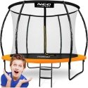 Profiled garden trampoline 8 feet / 252 cm with internal Neo-Sport net Profiled garden trampoline 8 feet / 252 cm with internal Neo-Sport net