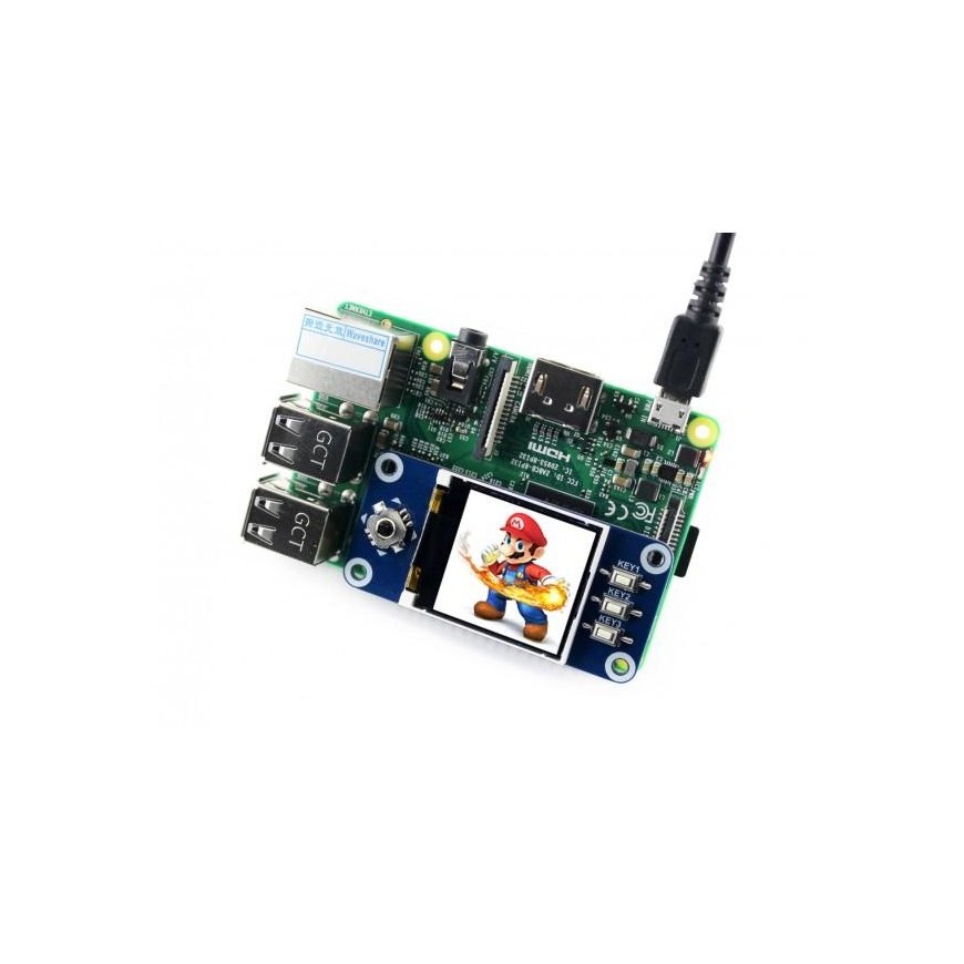 Waveshare Raspberry Pi Hat Screen - LCD TFT 1.44'' – 4