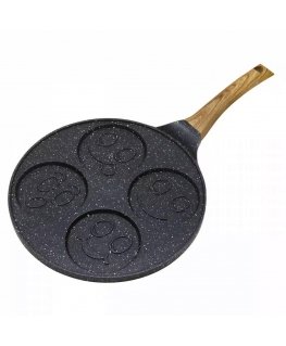 King Hoff Frying Pan with Smiley Faces