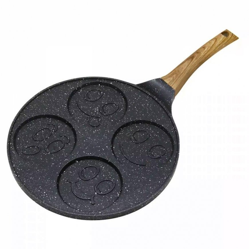 King Hoff Frying Pan with Smiley Faces