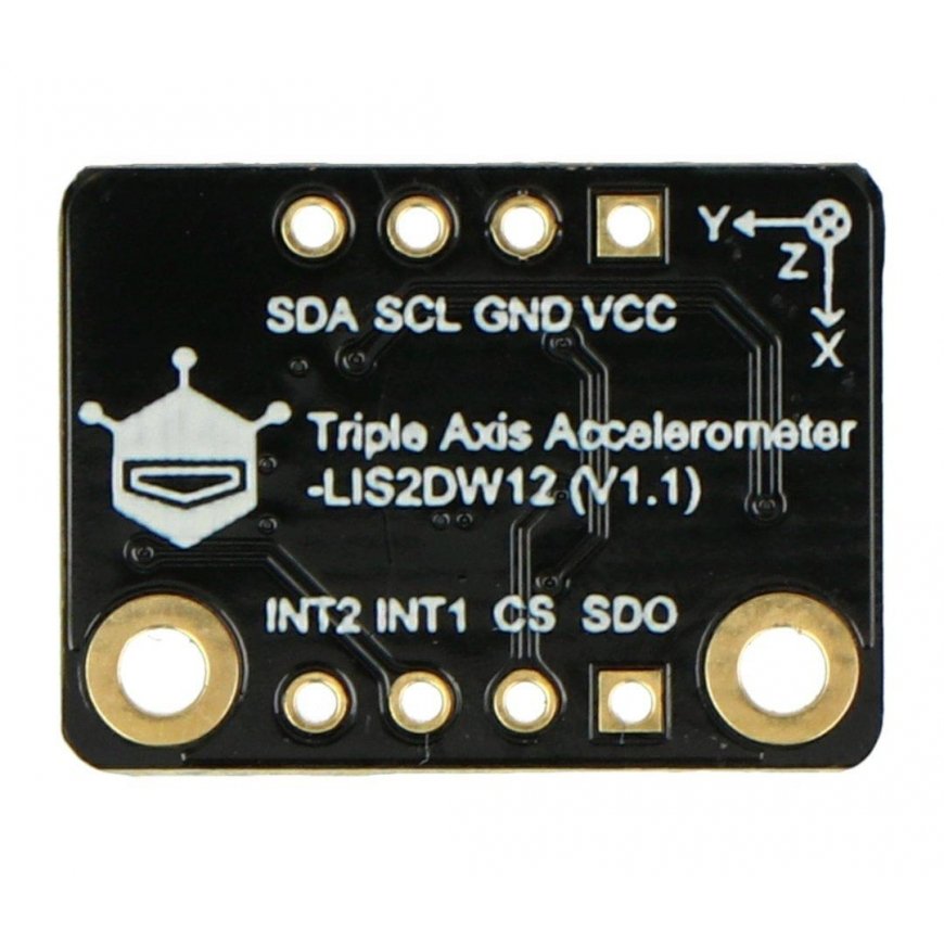 Fermions, 3 ašu akselerometrs, I2C LIS2DW12, DFRobot SEN0405 – 4