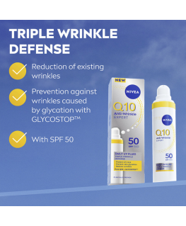 Nivea Q10 Anti-Wrinkle Expert Daily UV Fluid SPF 50 – Daily face fluid – 40 ml