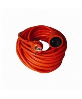 Solight pagarināšanas vads - savienojums, 1 kontaktligzda, 20m, 3 x 1,5mm2, oranžs