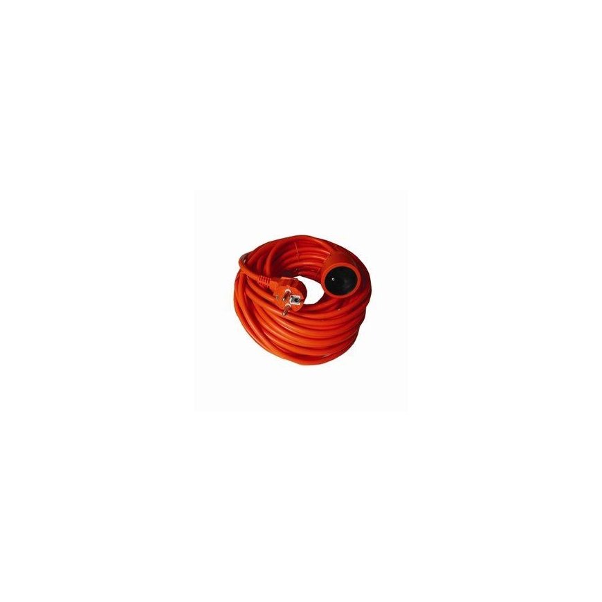 Solight-pidennysjohto - liitin, 1 pistorasia, 20m, 3 x 1,5mm2, oranssi
