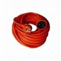 Solight extension cable - connector, 1 socket, 20m, 3 x 1.5mm2, orange