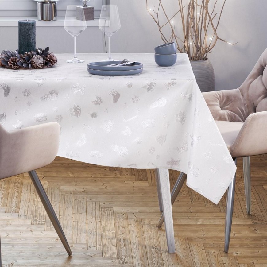 AmeliaHome TCLOTH/AH/CHRISTMASSTORY/HMD/Sidabrinis/80X80 – 4