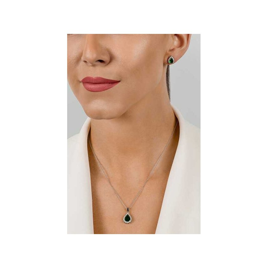 Brilio Silver Stunning silver jewelry set with zirconia SET226WG (earrings, pendant) – 5
