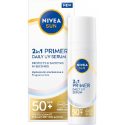 „Nivea Daily UV Serum 2in1 Primer SPF 50+“ – 2in1 odas serums – 30 ml