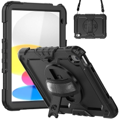 Deqster 360° Tablethülle Rugged Case iPad 10.9" (10. Gen.) Äärmiselt vastupidav kaitsekate USA sõjaväestandardile (MILSTD 810H)