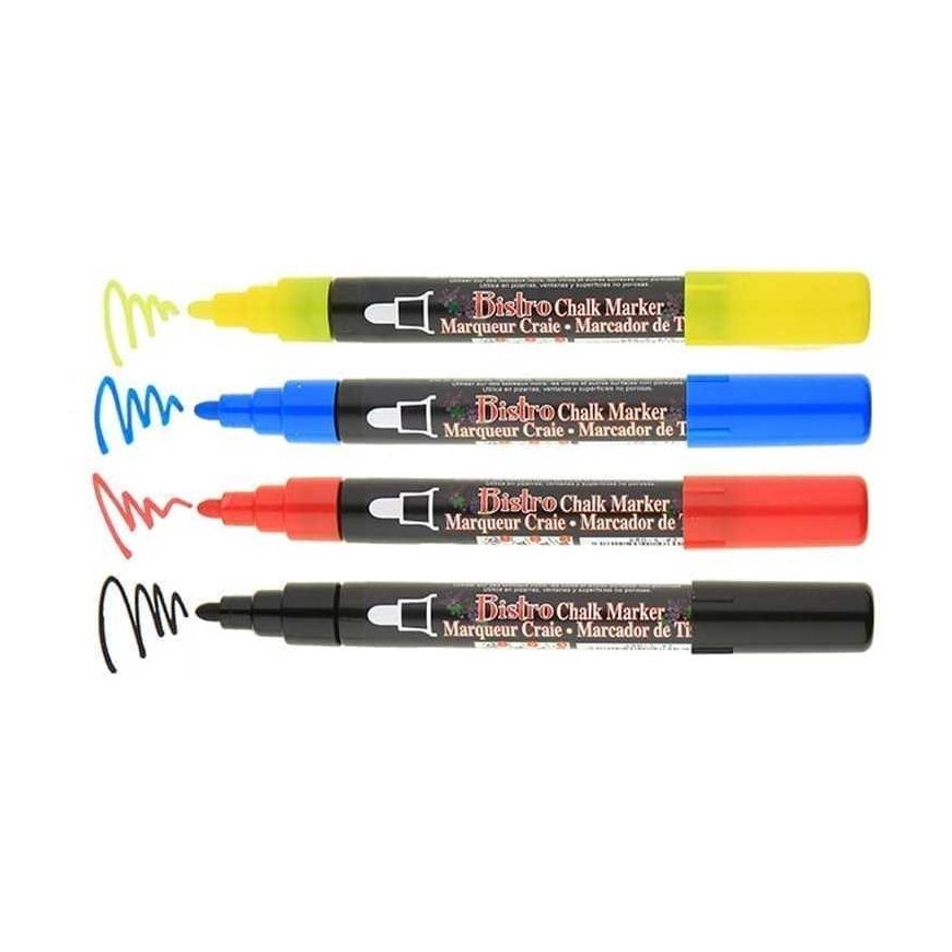 Marvy Uchida kriidimarkerid Marvy Bistro kriidimarker 480-4P 4tk. – 2