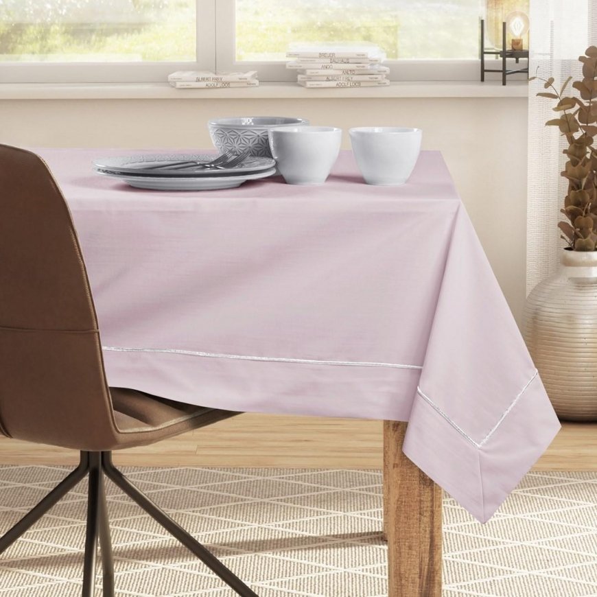 DecoKing TCLOTH/PURE/BRD/PPG/POWDERPINK/150X550 – 5