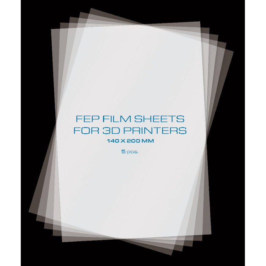 PrimaCreator FEP kalvoja 3D-tulostimille - 140x200mm - 5 kpl – 4