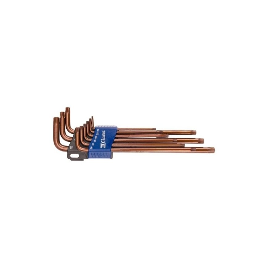 Hex key set Condor Werkzeug C38003 TX T10-T50 9 pcs.