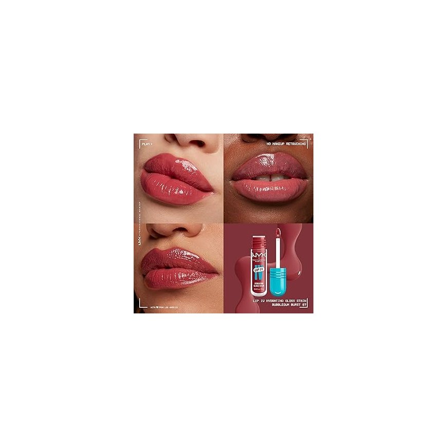 Nyx Professional Make Up LIP IV spīdums 07-Bubblegum Krūtis 5 ml