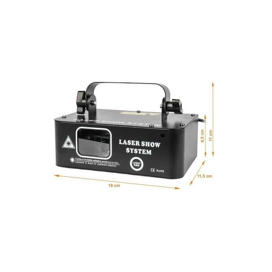 LIGHT4ME RGB GEOMETRINIS LASERIS 500mW Projektorius