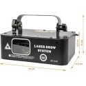 LIGHT4ME RGB GEOMETRINIS LASERIS 500mW Projektorius LIGHT4ME RGB GEOMETRINIS LASERIS 500mW Projektorius
