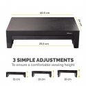 Fellowes Designer Suites 53,3 cm (21") Laud Must, Pärlivärv Fellowes Designer Suites 53,3 cm (21") Laud Must, Pärlivärv