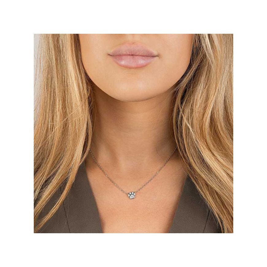Again Jewelry Hopeaketju Paw AJNA0026 – 2