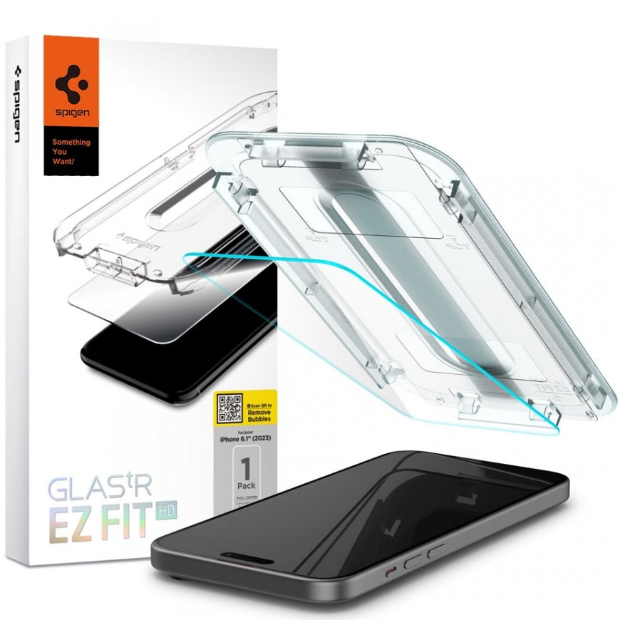 Spigen Glas.tR EZ Fit HD Skaidri ekrano apsauga Apple 1 vnt