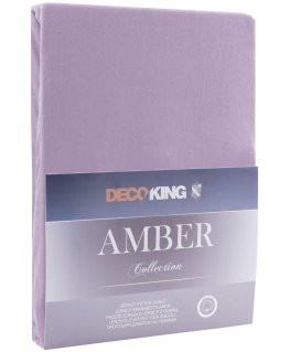 Paklodė DecoKing Amber Levandų violetinė, 240x200 cm, su guma