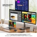 UNITEK D1104A01 knyginių kompiuterių dokas / jungčių replikatorius Vielinis USB4 Juoda