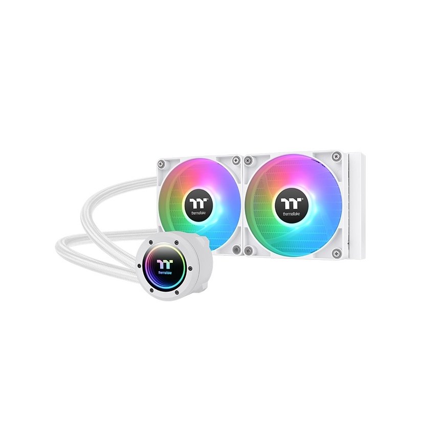 Thermaltake TH240 V2 ARGB Processor Liquid cooling kit 24 cm White 1 pc(s)