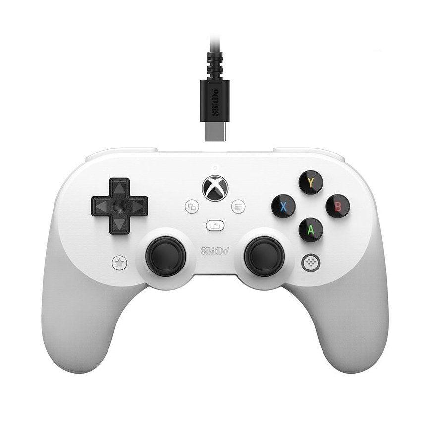 8Bitdo Pro 2 Balts USB Spēļu