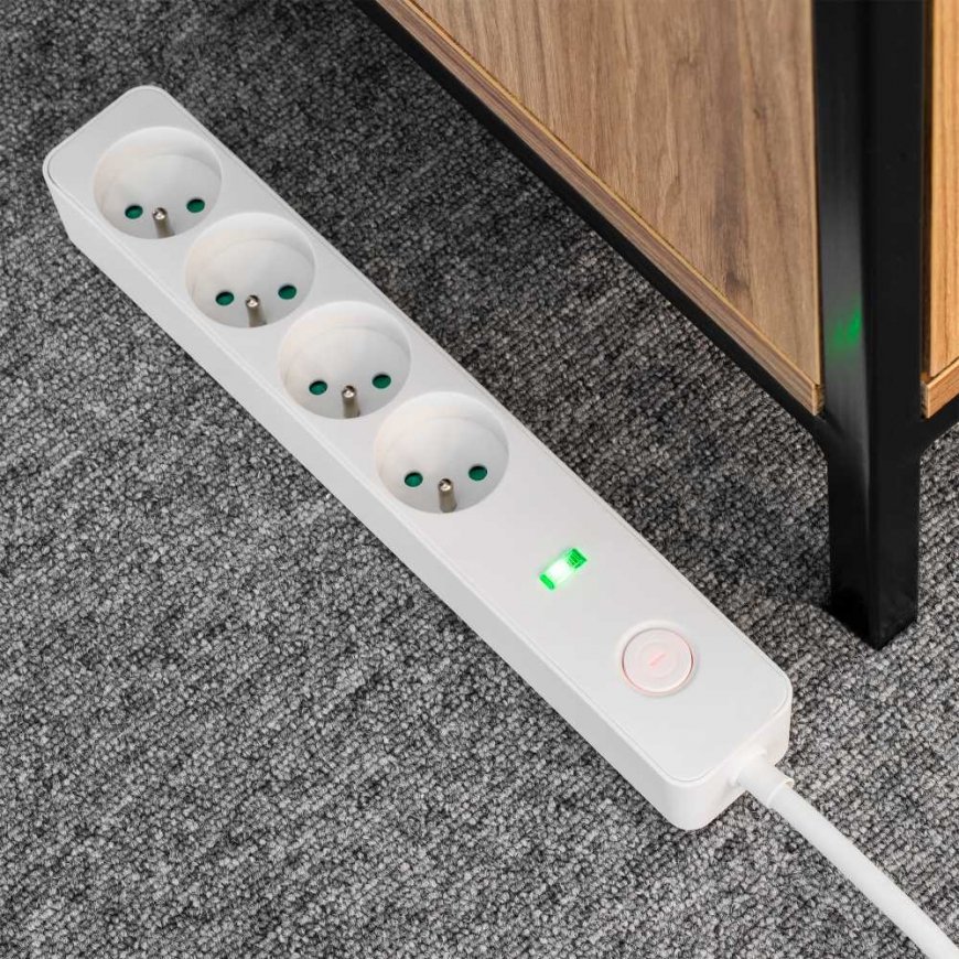 Rebel 4-socket extension cord with switch - 1.5 m – 3