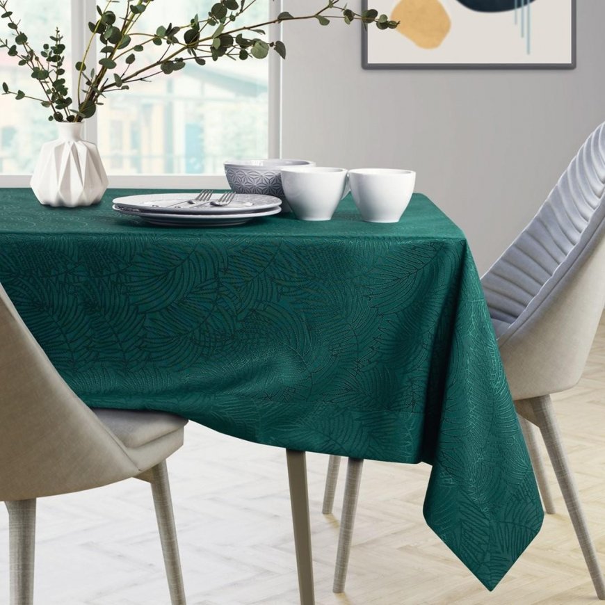 AmeliaHome TCLOTH / AH / GAIA / BRD / BOTTLEGREEN / 110X110 – 5