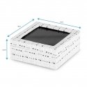 AmeliaHome KORULAATIKKO/AH/MASCA/CREM+Musta/18X6,5 AmeliaHome KORULAATIKKO/AH/MASCA/CREM+Musta/18X6,5