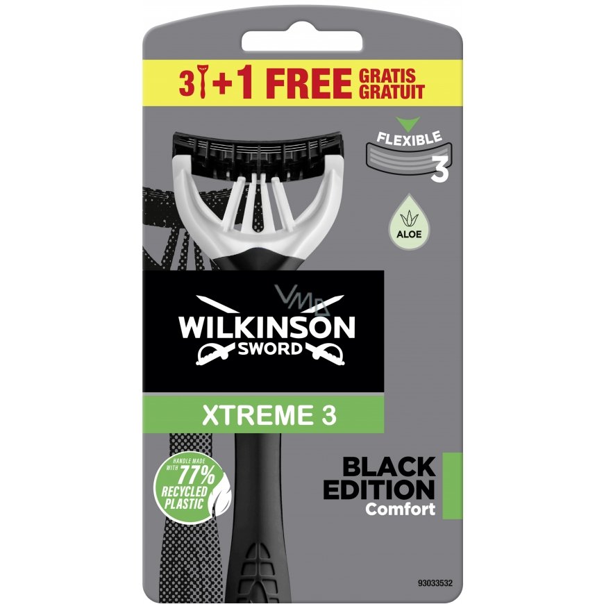 Wilkinson Sword Xtreme 3 Melnais izdevums