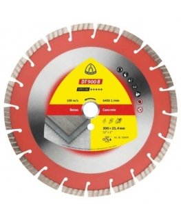 Deimantinis pjovimo diskas betonui KLINGSPOR DT 900 B Special 300mm