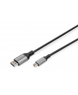 Digitus DB-340106-020-S „DisplayPort“ kabelis 2 m Mini DisplayPort Juoda