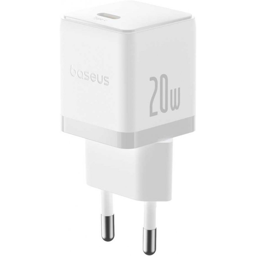 Зарядное устройство Baseus Palm 20W USB-C QC3.0 PD3.0 с кабелем USB-C 1м, белое