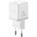 Baseus Sienas lādētājs Palm 20W USB-C QC3.0 PD3.0 ar USB-C kabeli 1m, balts Baseus Sienas lādētājs Palm 20W USB-C QC3.0 PD3.0 ar USB-C kabeli 1m, balts