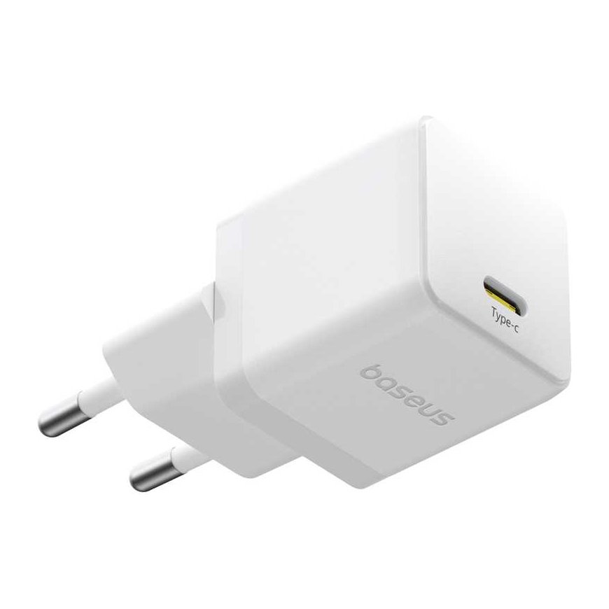 Baseus Wall Charger Palm 20W USB-C QC3.0 PD3.0 with 1m USB-C Cable, White – 5