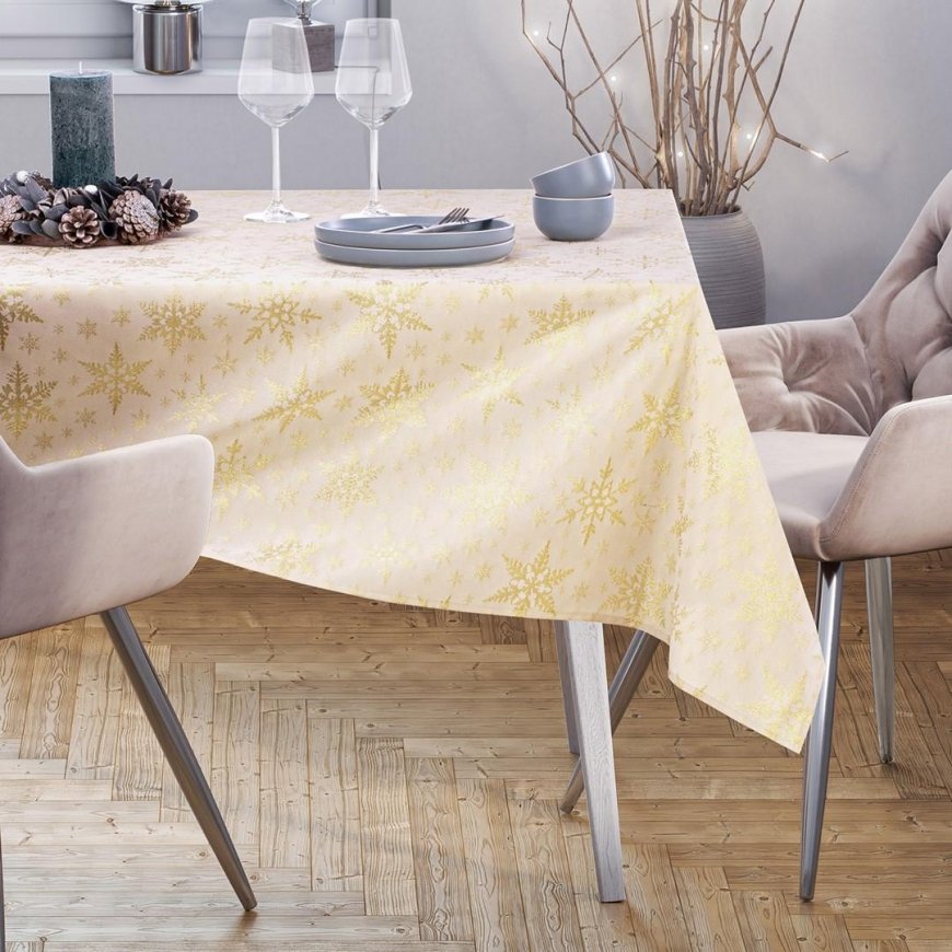 AmeliaHome TCLOTH/AH/VALGEJÕULUD/HMD/KULD/140X400 – 4