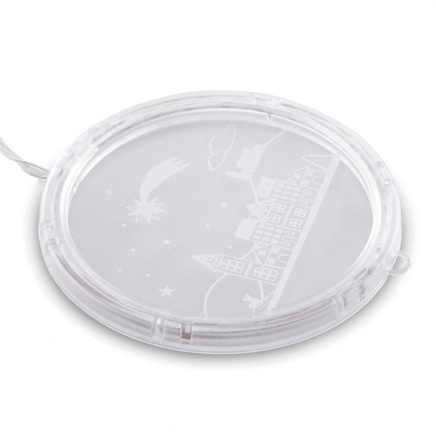 AmeliaHome Led Vitražas AH KALĖDŲMIESTE APVALUS KOMPLEKTAS 5 VNT. – 3