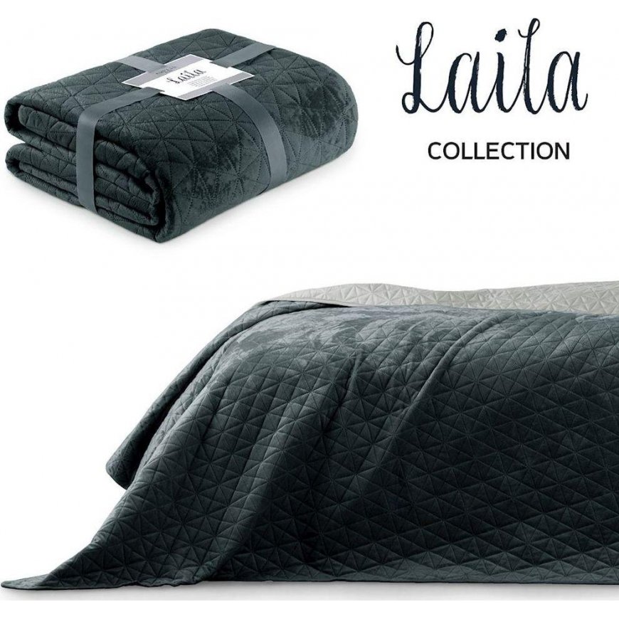 AmeliaHome peitto LAILA, 200x220 cm, väri: grafiitti/hopea