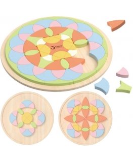 Klasikinis Pasaulis Pastelinės Mandala Montessori Dėlionės Mozaikos Gėlės