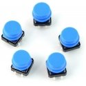 Oem 12x12mm pogu komplekts 50 gab - krāsaini vāciņi + kaste Oem 12x12mm pogu komplekts 50 gab - krāsaini vāciņi + kaste