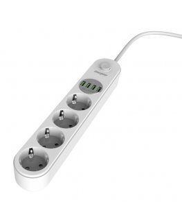 Energizer EPB2500W00EU удлинитель 2 m 4 розетка(и) Для помещений Белый