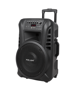 Azusa nešiojama kolonėlē (ar 2 bezvadu mikrofoniem, SD, Bluetooth, USB)