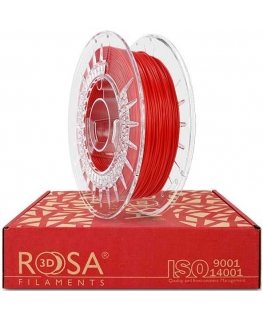 3D plastika TPU 85A punane 1.75mm 0.5kg Rosa3D